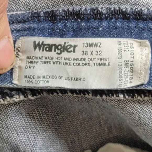 714. Wrangler Jeans Blue Sz 38X32 - Picture 8 of 8